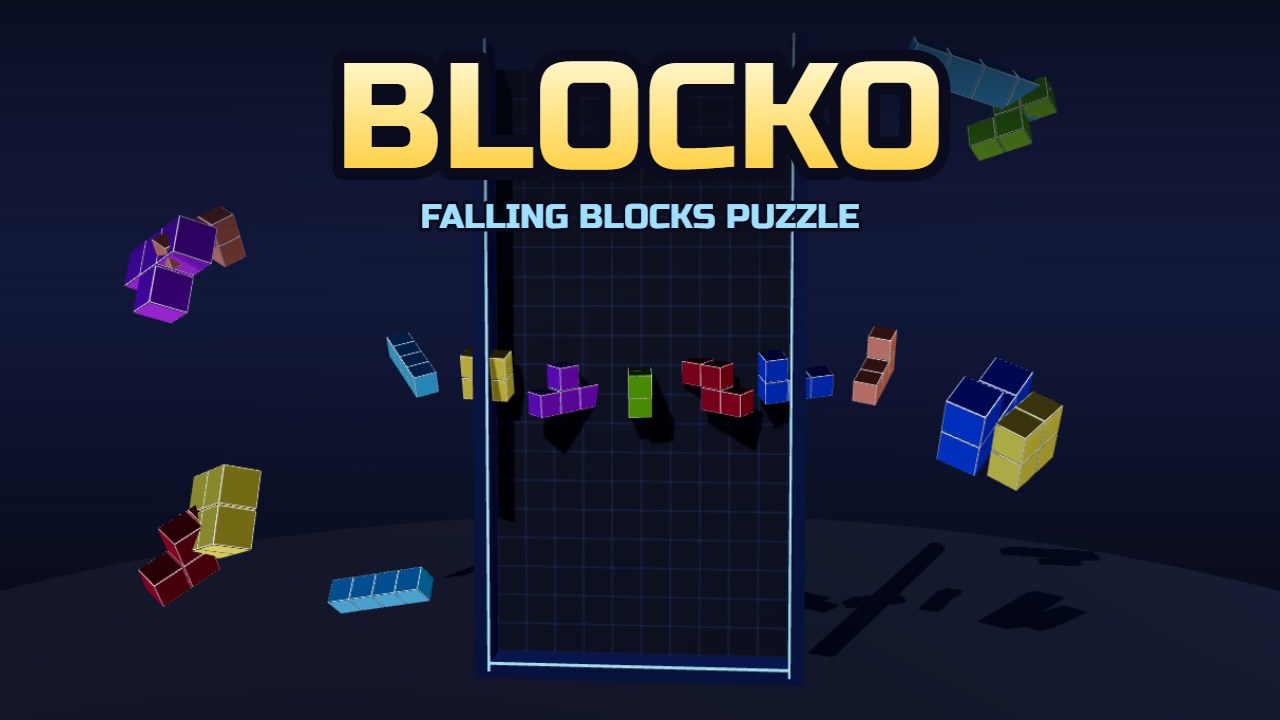 BLOCKO – لعبة المكعبات الساقطة الكلاسيكية بقطع ثلاثية الأبعاد زاهية
