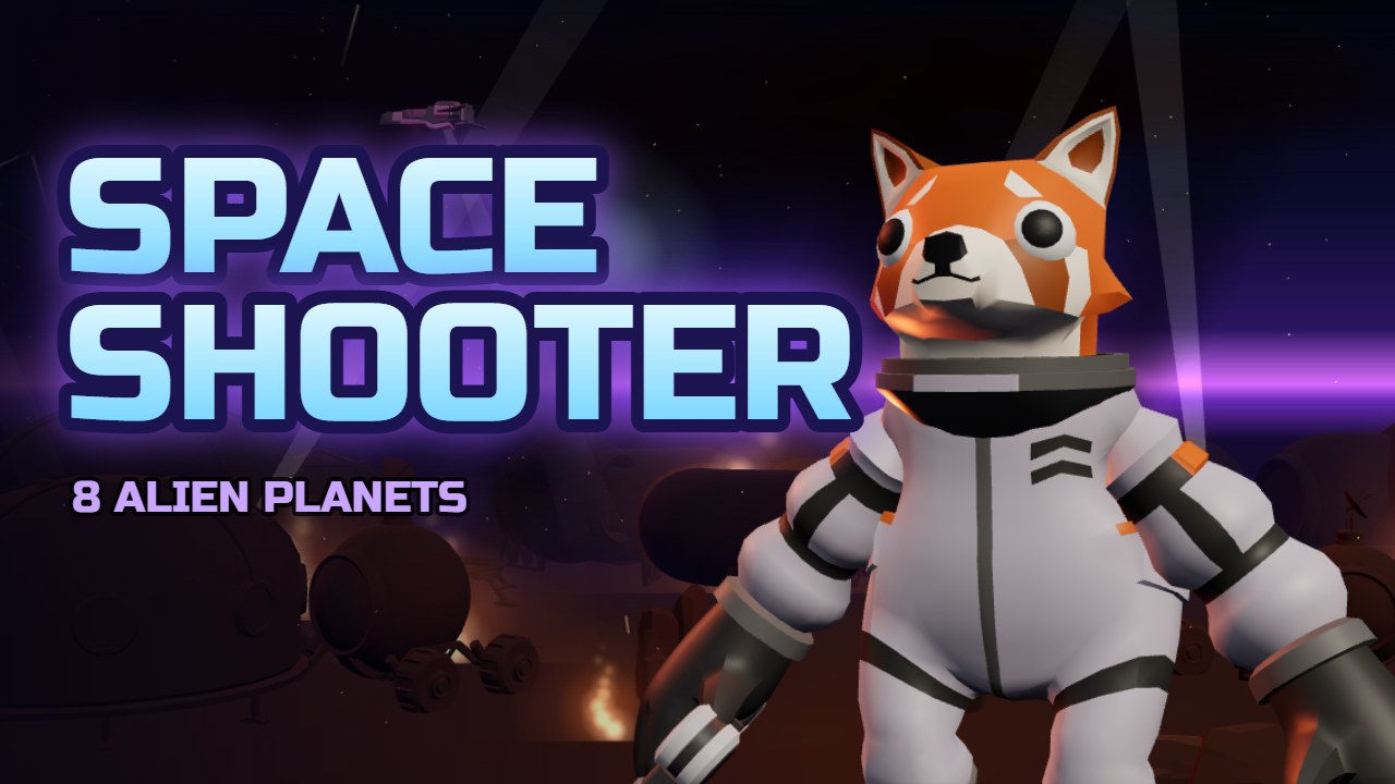 SPACE SHOOTER – اكتسح الفضائيين عبر ثمانية كواكب مع رواد فضاء من الحيوانات