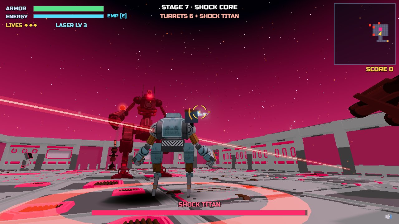 robotShock – ด่าน 7: บอส SHOCK TITAN สูง 8 เมตรกับวงคลื่นช็อก