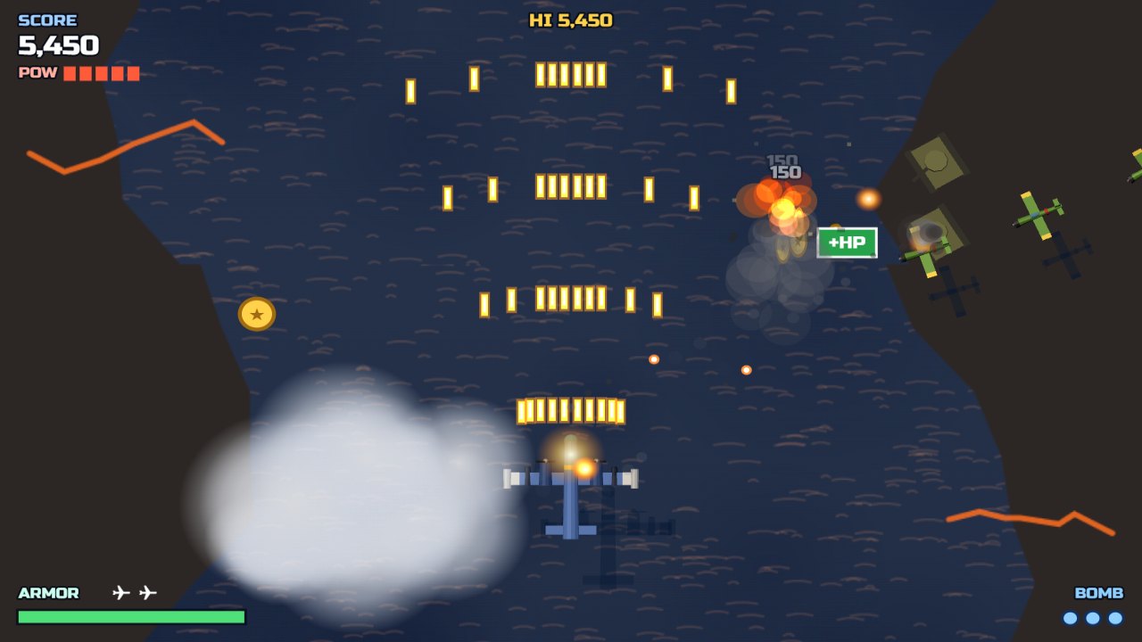 SKY ACE – 第 5 关 – 火山岛